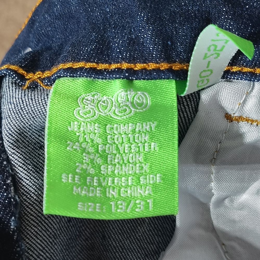 NWT! Groovy Gogo Vibe Dark Wash Skinny Jeans Size 13 - Picture 9 of 9